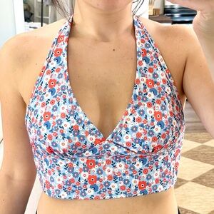 Altar’d State Halter Tie Floral Top